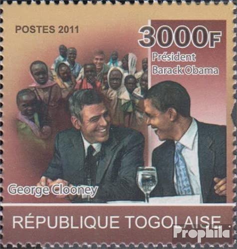 Prophila Collection Togo 3948 (complete.issue.) unmounted mint/never hinged ** MNH 2011 George Clooney (Stamps for collectors) Celebrities/Film/Theater/Radio
