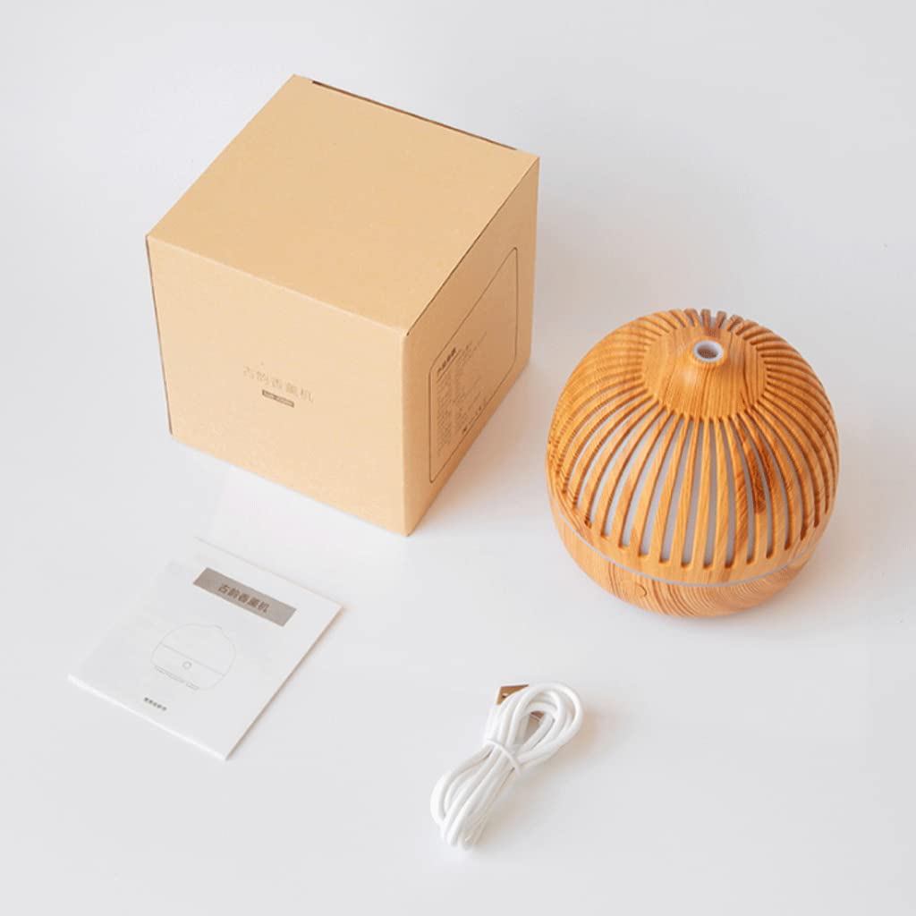 Ulepszony 180 ml etherische olie-diffuser, ultrasone koele mistkamer-luchtbevochtiger, 7-kleuren sfeerlicht, kan de kleur repareren, diffuser voor thuis Zrelaksować się