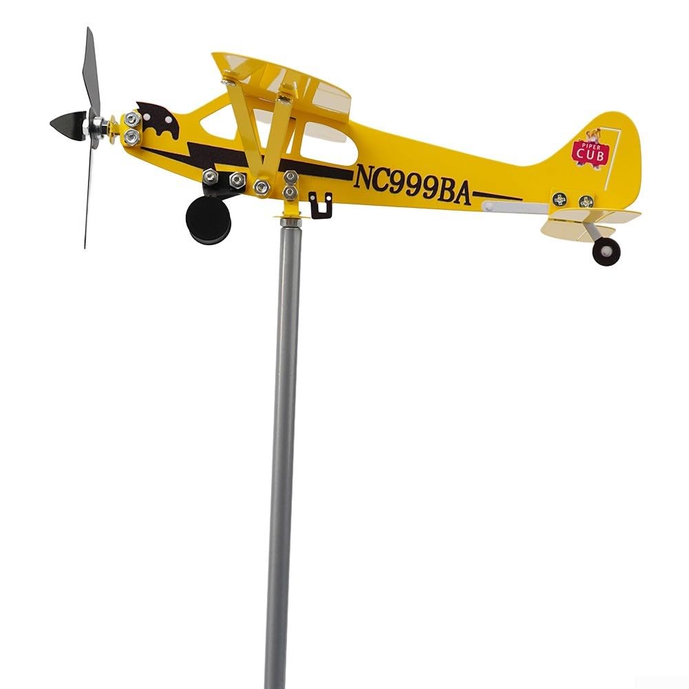 Girouette D'avion En Métal SURENHAP - Rouge Antirouille - Décoration De