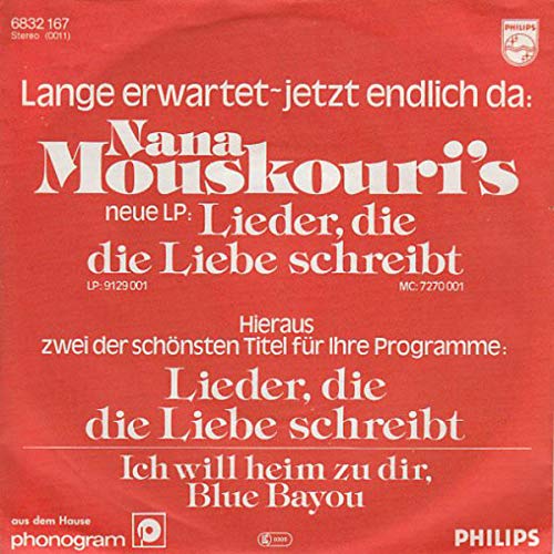 Lieder, die die Liebe schreibt/FÃ¼r wen blÃ¼hen die Rosen (1978)(7" Vinyl Single)(Philips 6176001)