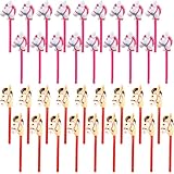 Haconba 36 Pcs 40 Inch Inflatable Stick Horse Bulk Blow up Cowboy Horsehead Stick Balloon for Birthday Pool Beach Cowboy Party Supplies, 2 Colors