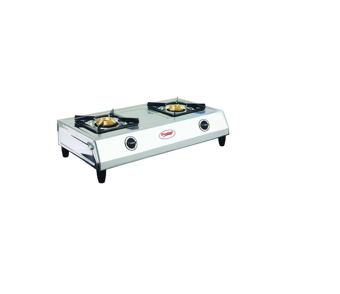 Prestige Agni Gas Stove Two Burner, Silver-image-4