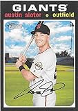 Austin Slater 2020 Topps Heritage San Francisco Giants Card #209