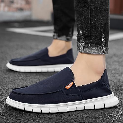 Men's Loafers & Slip-ons,Fashion Quick Dry Lightweight Mens Boat Shoes,Casual Breathable Mesh Deck Shoes Mens,Slip Resistant Sole,for All Weather4