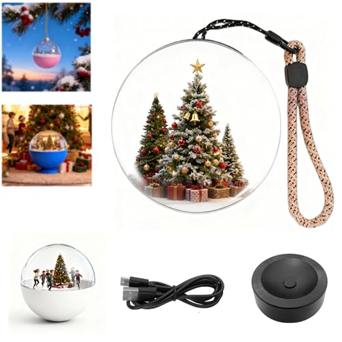 Christmas Memory Orb - Personalized 3D Crystal Ball Video Player