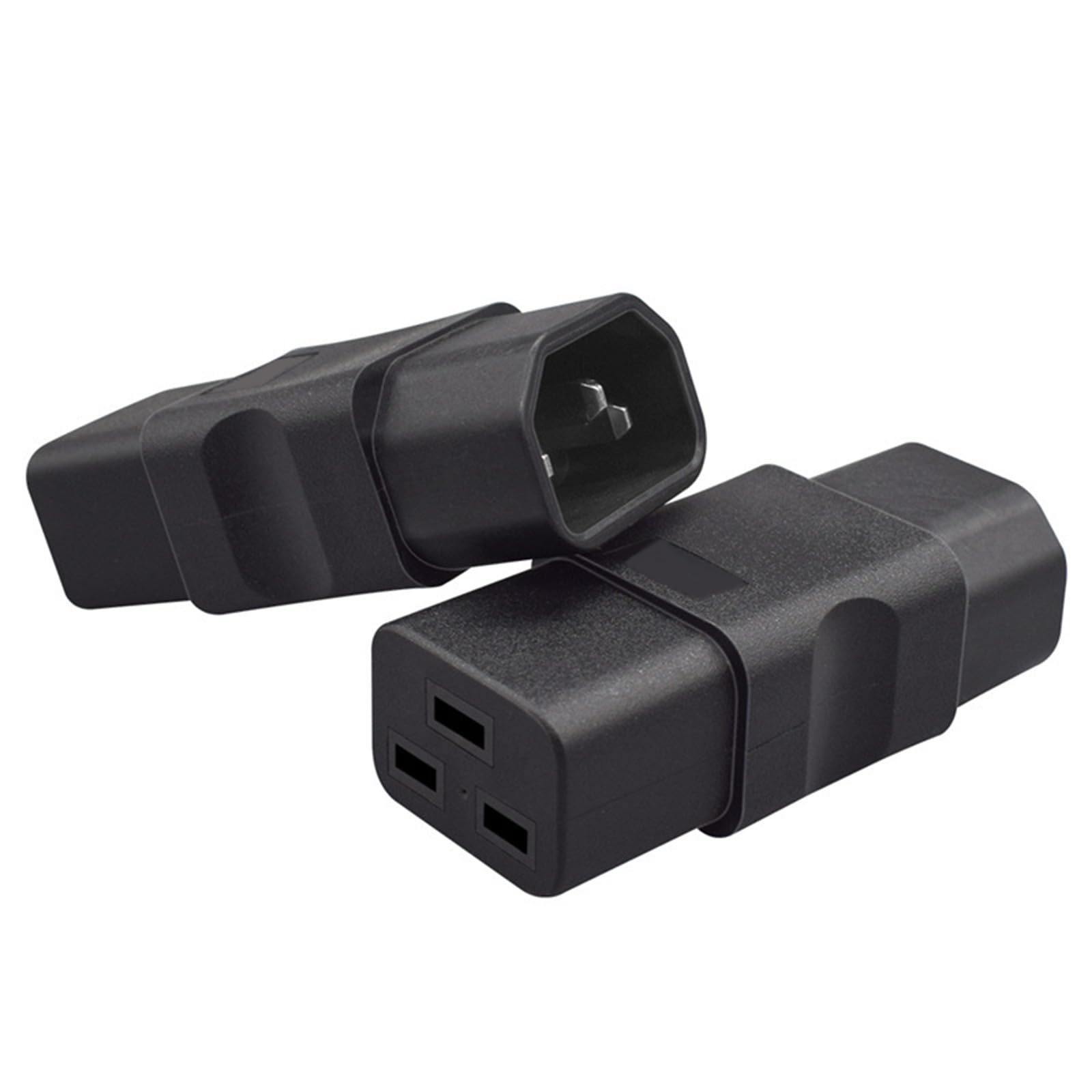 Convertitore di alimentazione IEC C14 a C19 adattatore, 10A maschio a 16A femmina connettore elettrico in PVC per elettronica