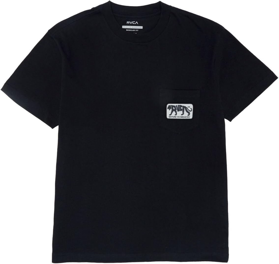 RVCA Big Cat Pocket T-Shirt - Black
