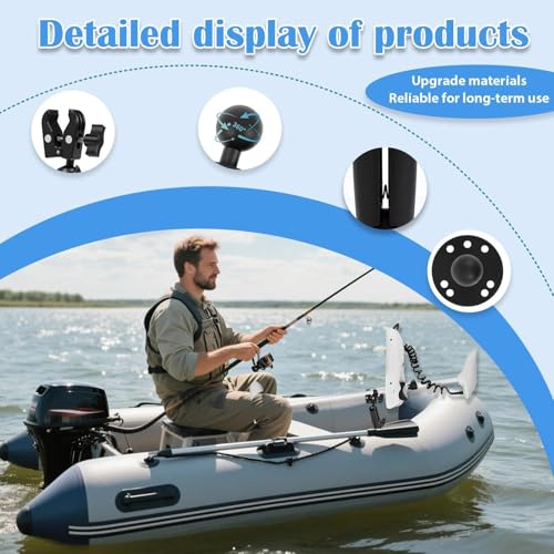 Support moteur de traîne réglable anti-vibrations pour kayak - 8