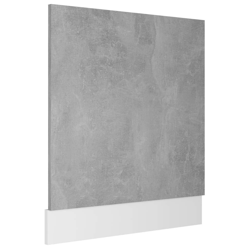 Tomostar Façade de Porte Lave Vaisselle, Panneau de Lave-Vaisselle Accessoire pour Lave-Vaisselle Cuisine Lyon Gris béton Bois d'ingénierie