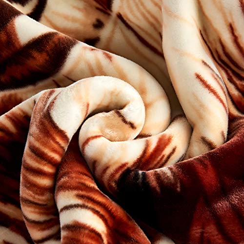 Jml Korean Mink Blanket King Size (85" X 95", 10 Lbs) -2 Ply 2 Sides Printed Soft Thick Reversible Plush Heavy Fleece Blanket For Bed, Wolfs #TOP6