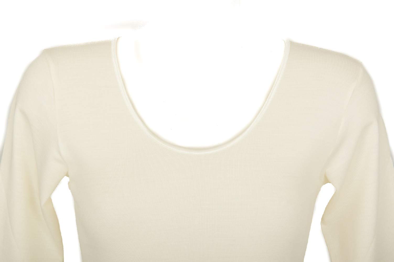 RAGNO Camiciola Donna Manica Lunga 85% Lana Merino e 15% Seta Articolo 074029