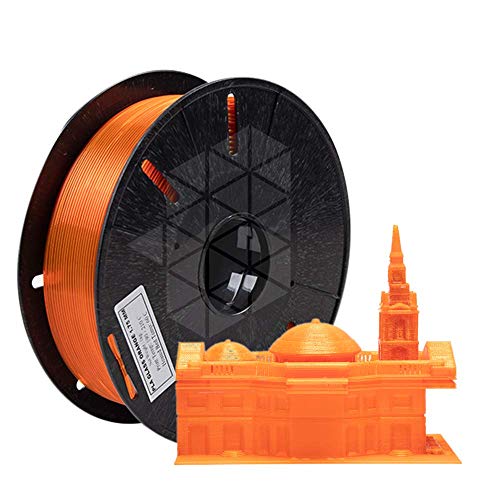 Image of Tesseract Premium PLA + 1.75mm 3D Printing Filament | Dimensional Accuracy + /- 0.03mm | Compatible with Most FDM Printers | 1 KG 3D Printer Filament - PLA Glass Orange (Quantity 1)