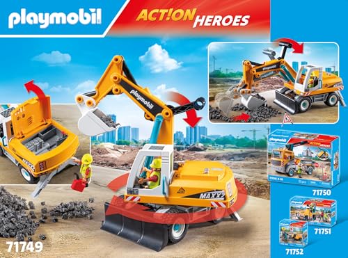 PLAYMOBIL | Action Heroes | Grande excavadora | Jouet pour Enfants | Set d'excavatrice | Jouet pour Enfants à partir de | 71749 - vue 9