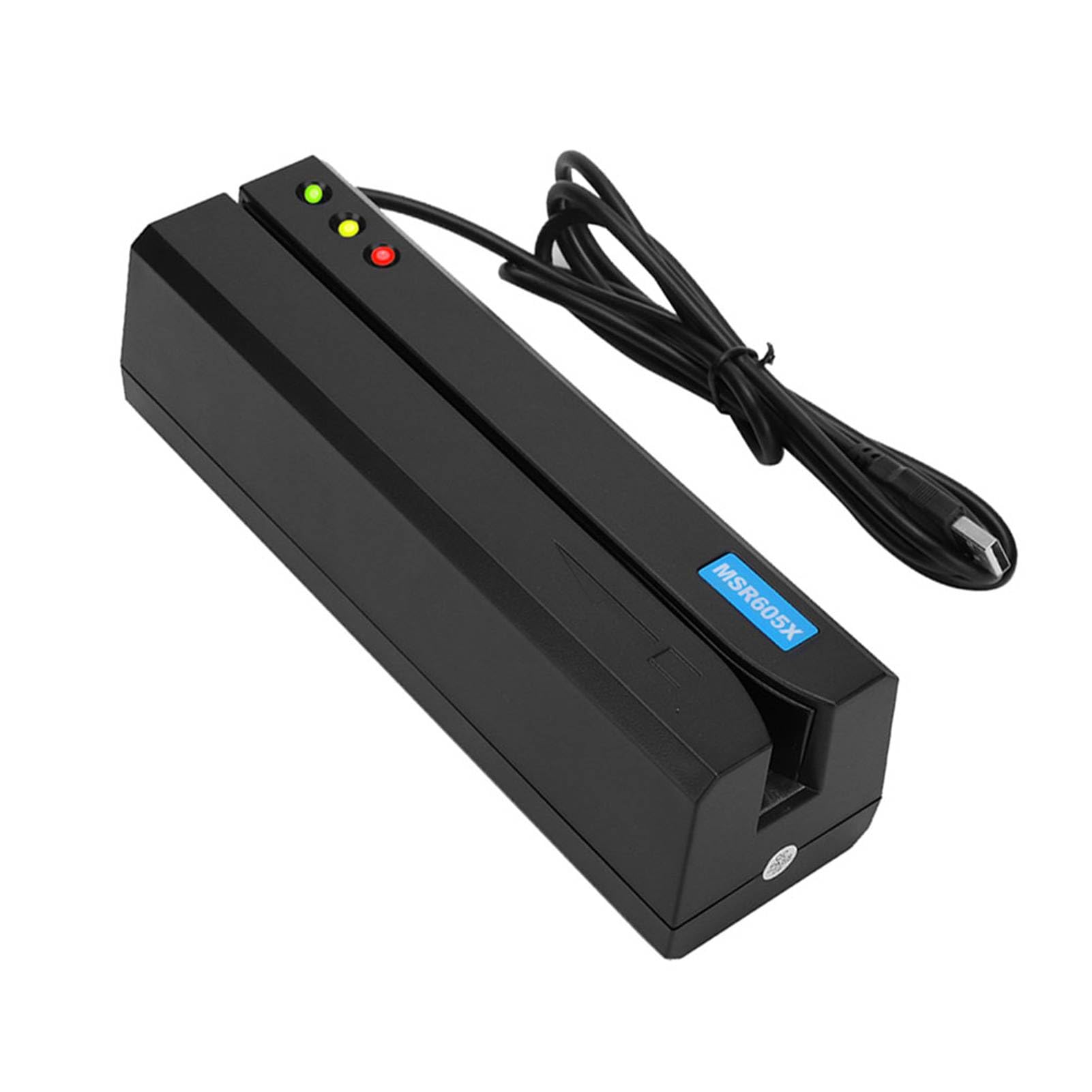 Pongnas MSR605X Magnetstreifen-Kartenleser, Schreibanzeige, Schneller Betrieb, USB-Stromversorgung Zum Lesen und Schreiben von Kartendaten