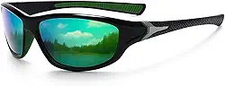 Óculos de sol esportivos polarizados para homens, pesca verde e caminhada, proteção UV400, óculos de sol masculinos para ciclismo, passeios de barco, esportes ao ar livre, dirigir