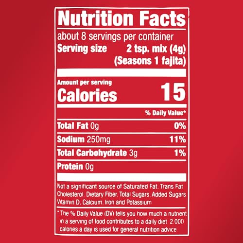Image of McCormick Seasoning Mix, For Restaurant-Style Fajitas at Home. Can be use with: Chicken, Steak, Shrimp, Vegetables, 1.12 oz