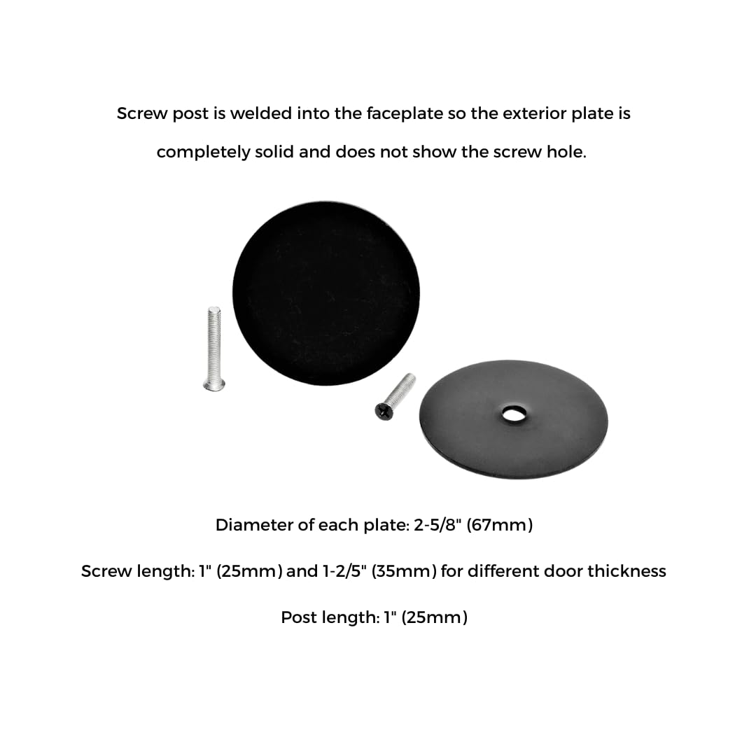 Door Knob Cover Plate - No Show Screws -8