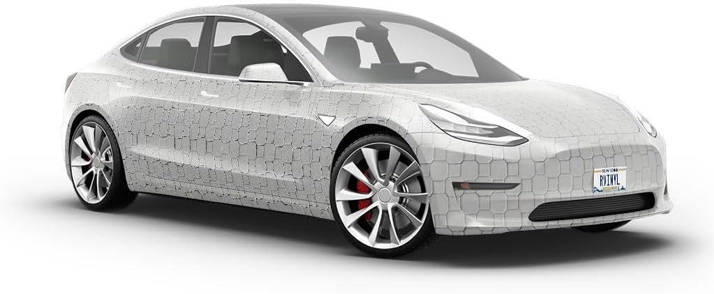 Rwraps Speciality Brick Square Cross Gloss Vinyl Film Wrap 59in x 24ft Vinyl Vehicle Car Film Sheet Roll