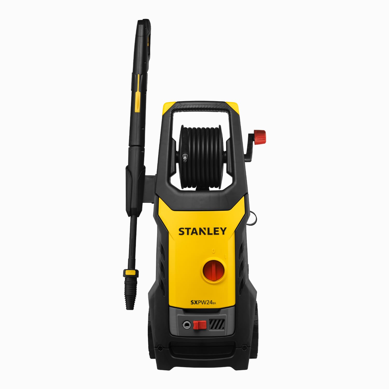Stanley Hochdruckreiniger SXPW24BX, Kaltwasser, für den Außenbereich Haus und Autos, mit Flächenreiniger und Feste Bürste, max. Druck 170 bar, max. Fördermenge 500 l/h, Leistungsaufnahme 2400 W