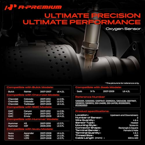 Sensor de Oxígeno A-Premium Compatible Chevrolet y Más Pack 2 miniatura 2