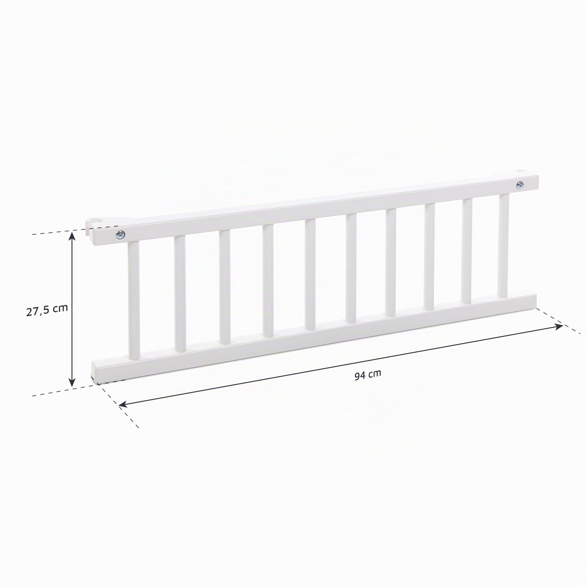 Grille de fermeture babybay I berceau adapté aux modèles Maxi et Boxspring, laqué blanc