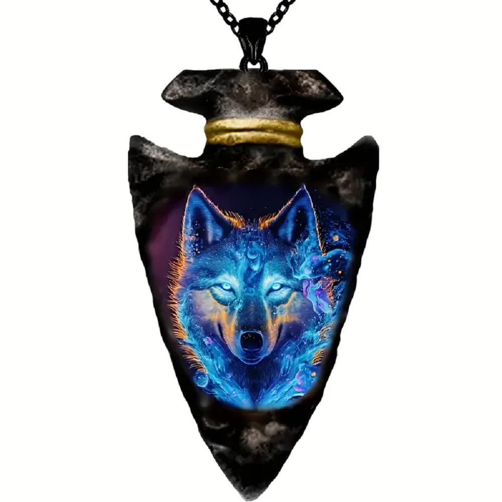 AttractionOil.comNew Spirit Wolf Arrowhead Necklace