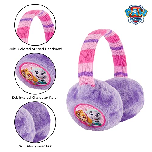 Nickelodeon Girls Winter Earmuffs and Kids Gloves Set, Paw Patrol Skye and Everest For Ages 4-73