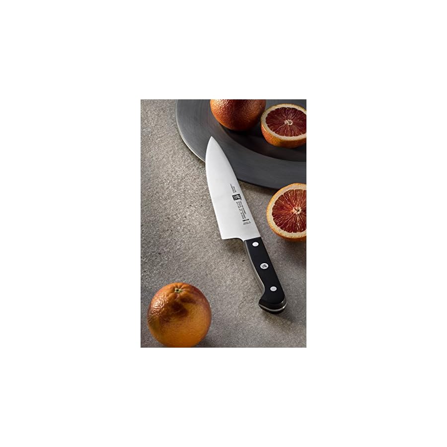 ZWILLING Gourmet 8-inch Chef’s Knife, Kitchen Knife, Black, Stainless Steel