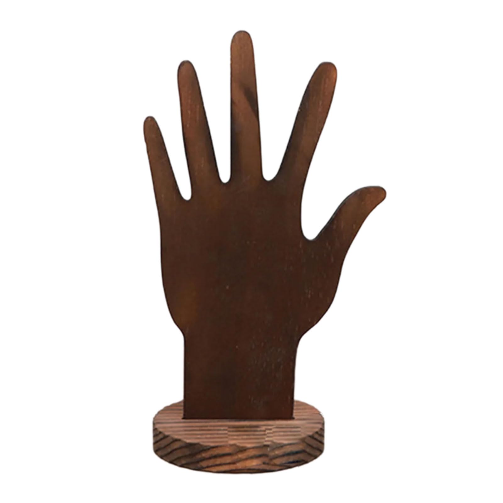 YPBEW Wood Hand Shaped Model for Rings Stylish Jewelry and Accessories Display Stand Women Girls Bracelets Rack Wood Jewelry Display
