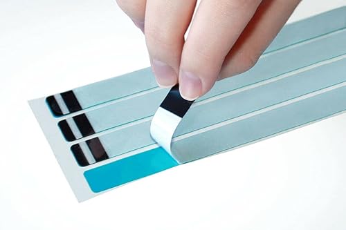 Miniatura 2 de SCREENARAMA 4 tiras adhesivas de montaje de tiras elásticas con mango para pantallas LCD de portátil sin pestañas