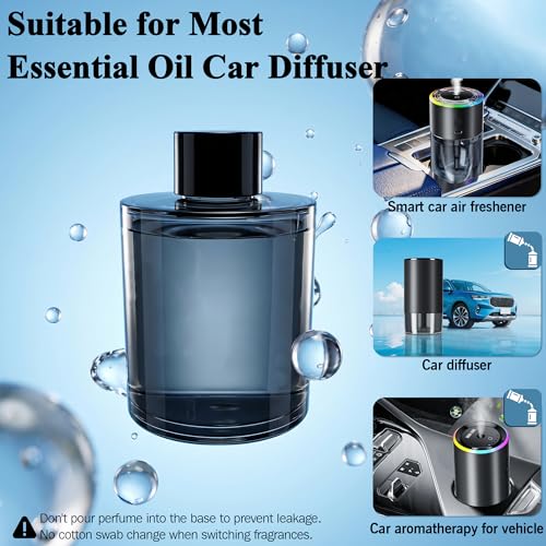 Image of Amor Lyris 5.7 fl oz Car Air Freshener Refill, Premium Imported Fragrance with Natural Plant Extract Essential Oil, 180-Day Long Lasting Car Diffuser Perfume for Smart Diffusers, Car Home Office