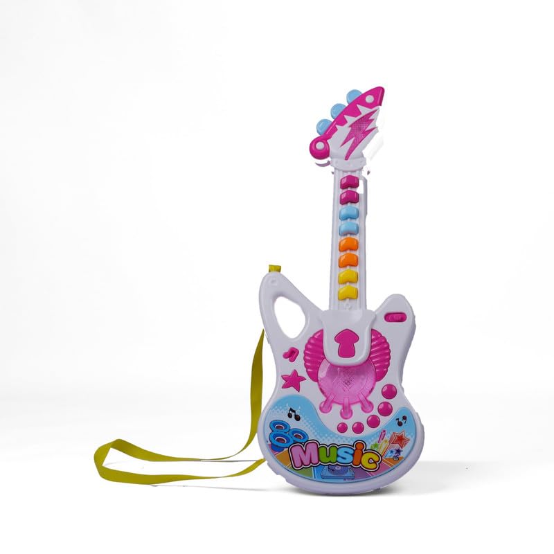PLAY ME Electric White Toy Guitar for Kids – Interactive Musical Instrument with Lights and Sounds, Perfect for Early Learning and Fun (B0DFMM3D3V) Amazon Price History, Amazon Price Tracker
