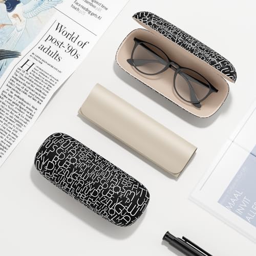Image of Eyeglasses Case, Hard Shell Protective Case for Glasses, Unisex for Women Men