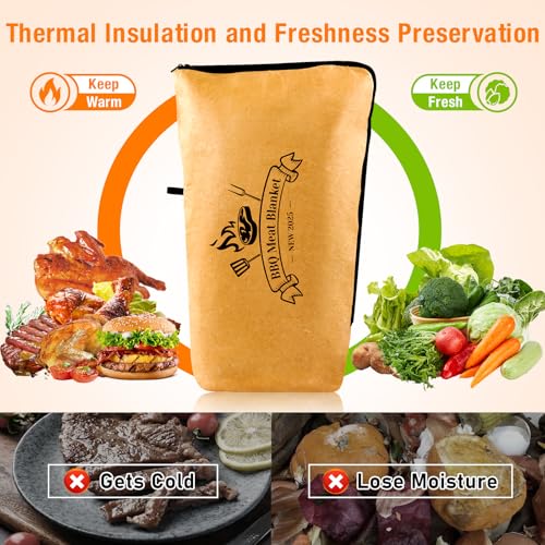 Manta BBQ para carne, bolsa aislante reutilizable 21 pulg miniatura 3