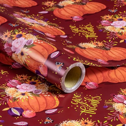 Pumpkin Floral Wrapping Roll
