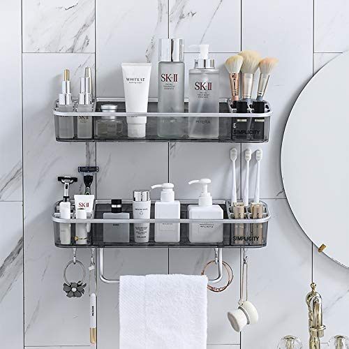 Organizador for baño compacto y accesorios de baño con estante de baño vertical
