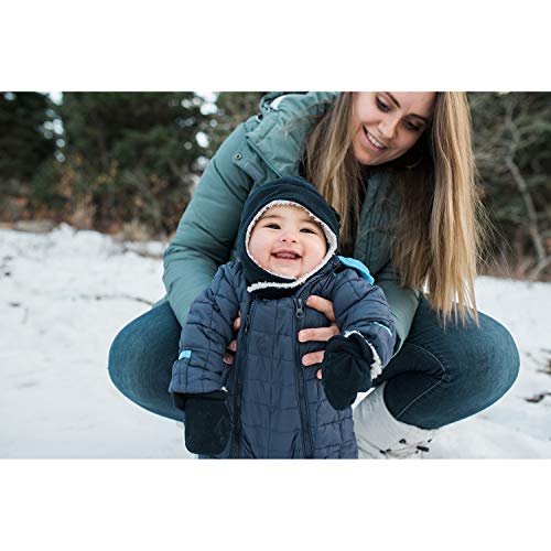 Zelda Matilda Baby and Toddler Winter Mittens - Sherpa & Fleece Baby Boy & Girl Gloves 2 Pair2