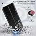 Qissy Slim Mirror Case for Samsung Galaxy S22 Ultra 5G, Clear View Window, Leather, Flip, Anti-Slip, Anti-Yellowing, Kickstand, Classic Black