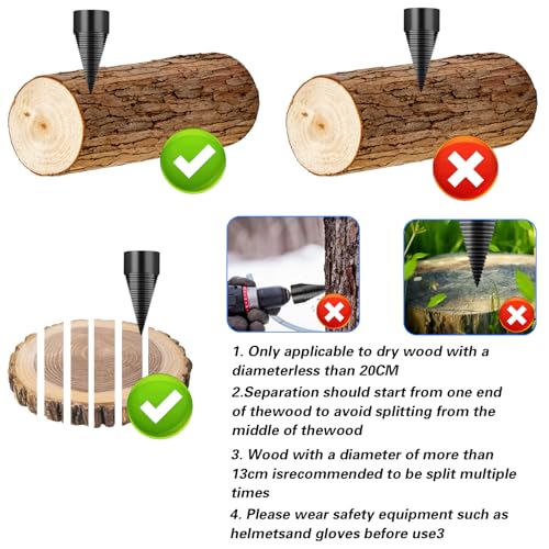 XhjzgcTech Firewood Splitter Drill Bit