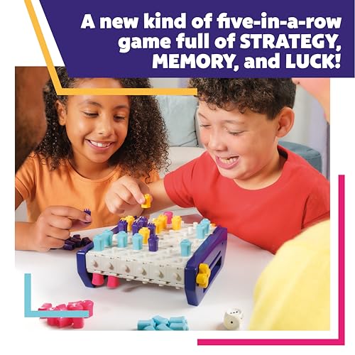 Tomy 5 Trax Move | Le Jeu 5 en Ligne Jeu de stratégie de mémoire et de Chance | Jeu de société pour 2 à 4 Joueurs Famille Amis Adultes et Enfants à partir de - vue 5