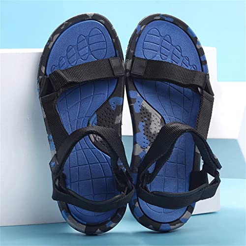 Camouflage Sandals Detachable Outdoor Beach Sandals Woven Strap Sports Men's Beach Shoes(D,39 Code)4
