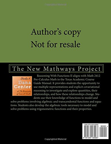 Reasoning with Functions II: The New Mathways Project