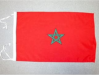 Morocco Flag 18'' x 12'' Cords - Moroccan Small Flags 30 x 45cm - Banner 18x12 in Drapeau Maroc AZ FLAG