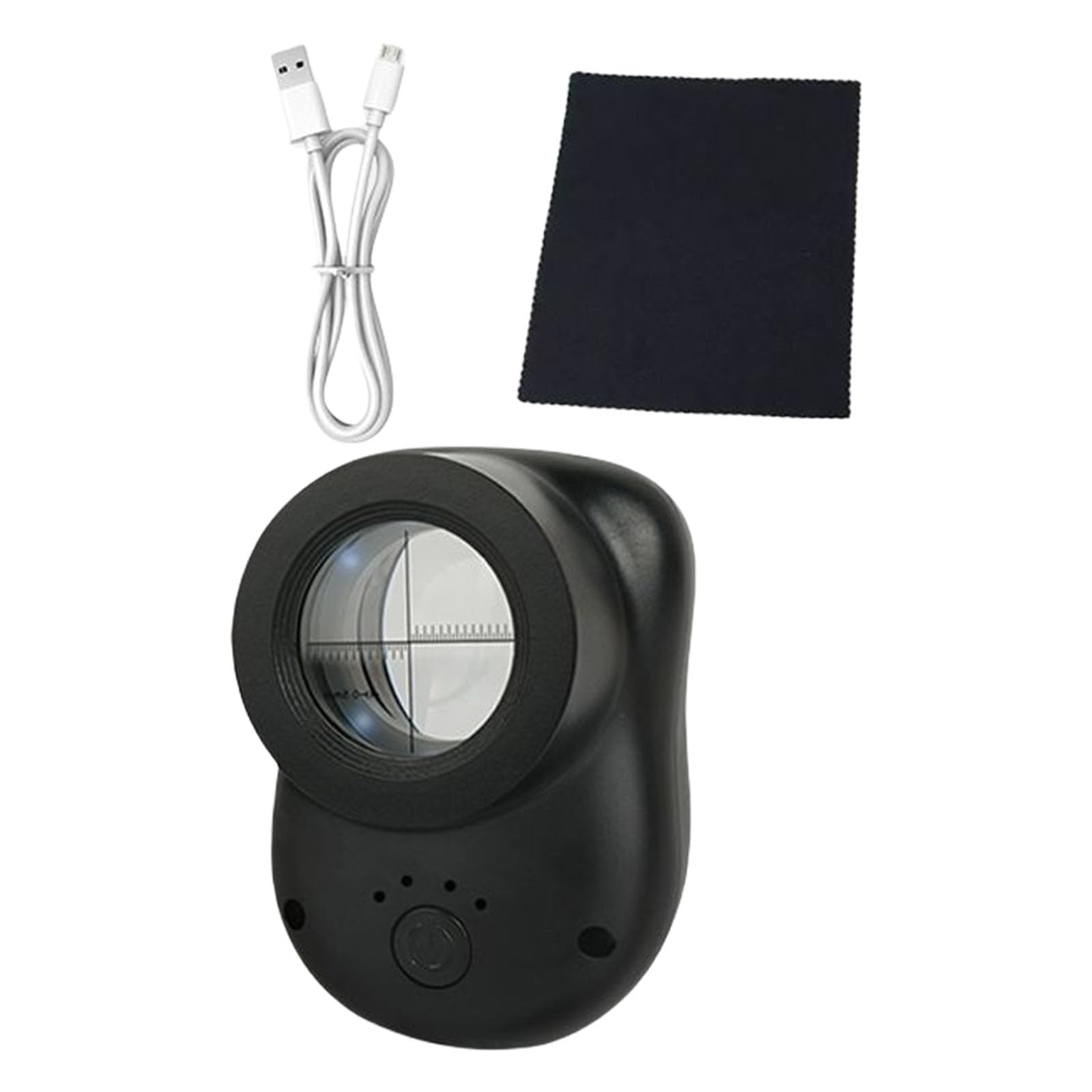 Portable ABS Magnifier Handheld Jewelers Magnifyings Glass with Bright LED Light for Low Environment Handheld Portable Magnifier with Led