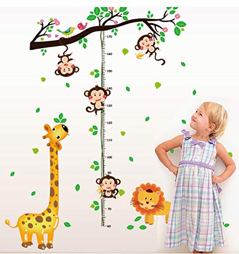 Arbre rotin mesure de la hauteur sticker mural pour habiller une chambre d'enfant vide