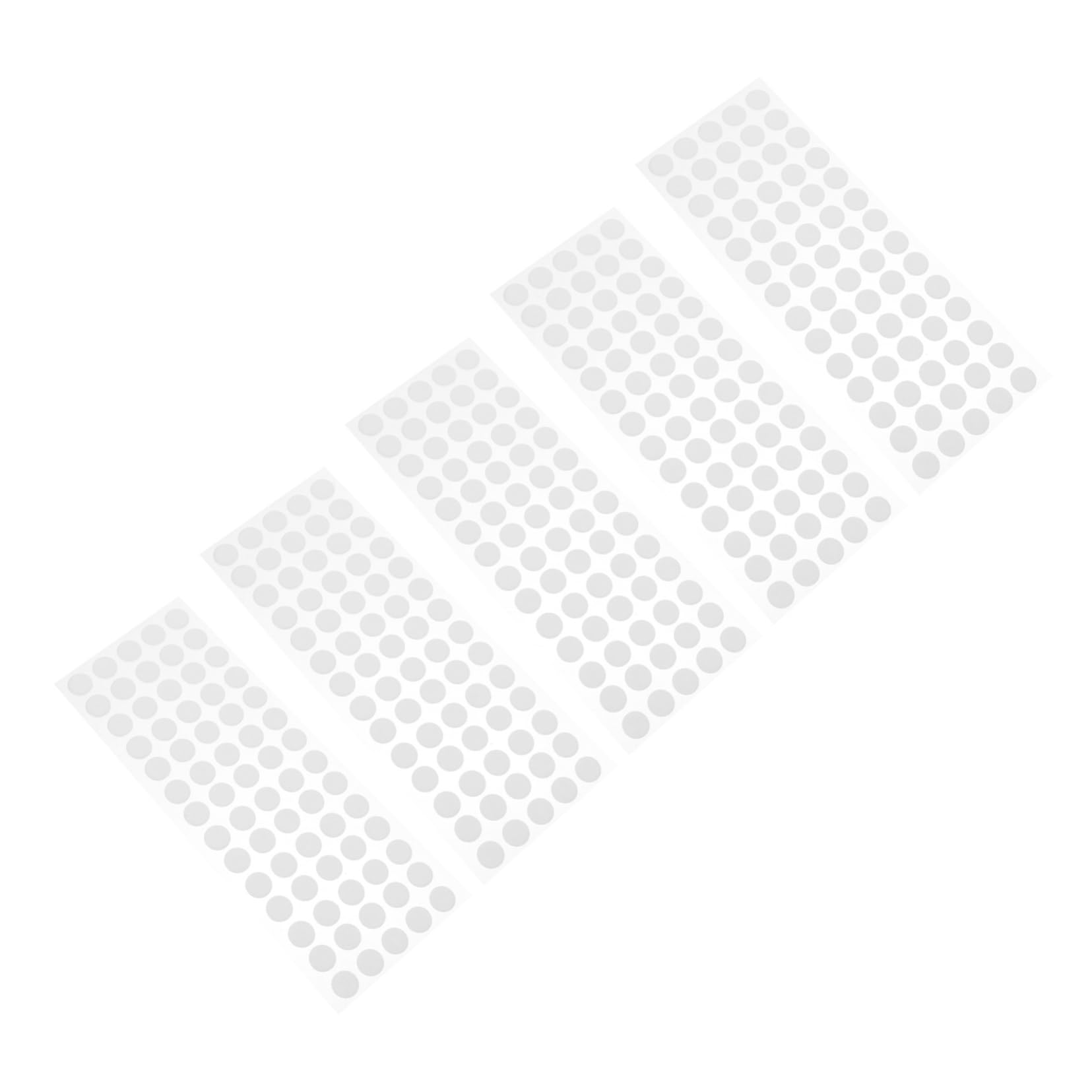 Homoyoyo Doll 5 Sheets of Round Sticker Dots Double-Sided Adhesive Stickers for DIY