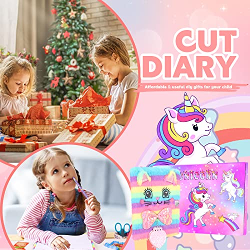 Nldohuto Diary For Girls With Lock And Keys, Kids Journal Stationery Set,Fuzzy Diary,Plush Secret Diary For Writing And Drawing #TOP5