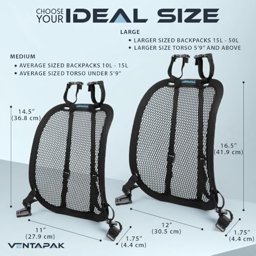 VentaPak Small Ventilation Backpack Spacer, Smaller Version Lightweight Rucksack Accessory Frame to Improve Airflow - Image 3