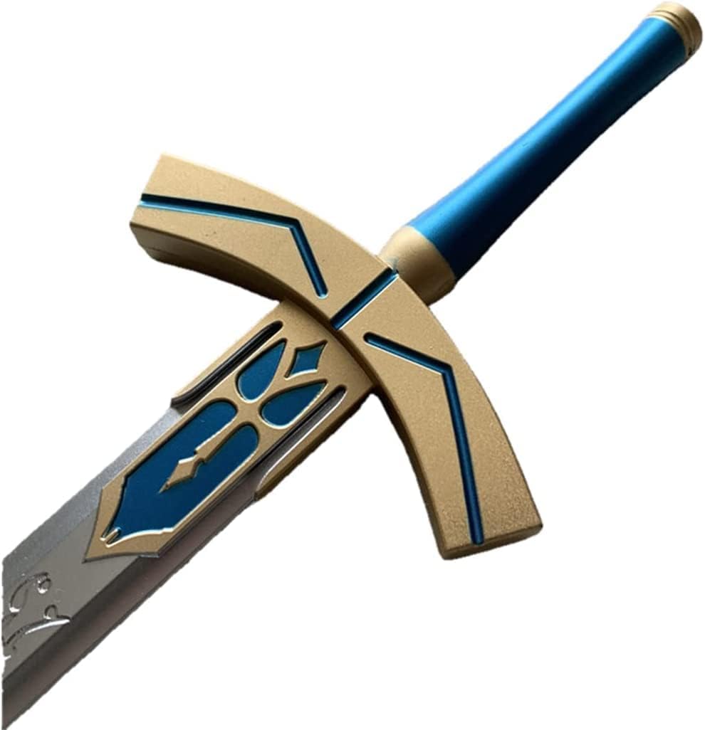 damdos Halloween Prop for Fate Stay Saber Sword,Black White Excalibured Cosplay Swords PU Foam Birthdays Gifts (Large/37inch)