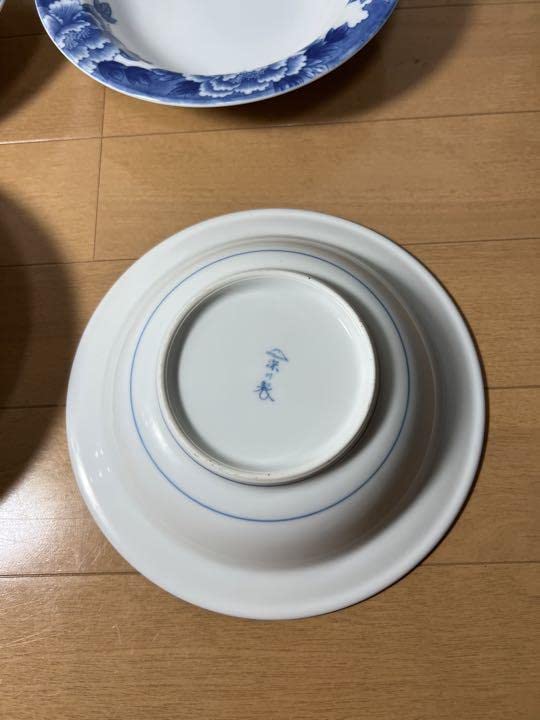 Amazon.co.jp: 618 深川製磁 藍牡丹 深皿 4客 : ホーム＆キッチン